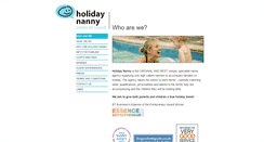 Desktop Screenshot of holidaynanny.org